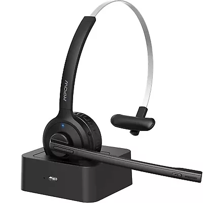 Mpow M5 Pro Headset With Microphone Wireless Headphone For Phone Call Center • £19.45