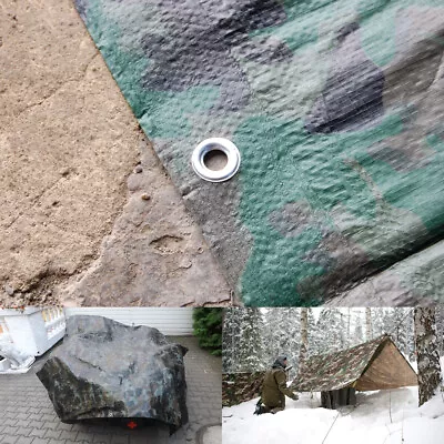 Tarpaulin Heavy Duty Waterproof Cover Tarp Ground Sheet + 10 BUNGEE BALLS • £92.99