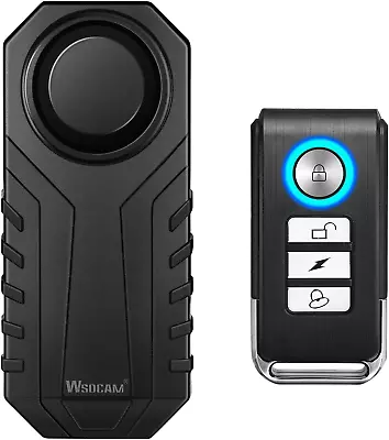 113Db Bike Alarm Wireless Vibration Motion Sensor Waterproof Motorcycle Alarm Wi • $25.05