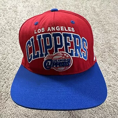 Los Angeles Clippers Hat Cap Mens Adjustable Red Mitchell & Ness Snapback NBA • $14.45