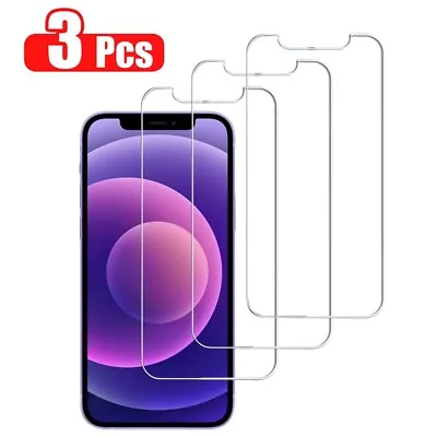 $5.76 • Buy 3pcs For IPhone 13 12 11 Pro XS Max XR X 7 8 6 Tempered Glass Screen Protector