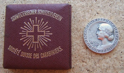 $32 • Buy Silver Swiss Shooting Medal In Box