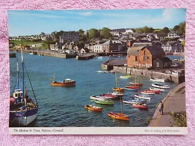 Vintage 1990 Padstow Harbour And Town Real Photo Postcard • £1.40