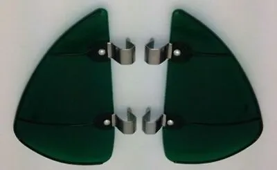 Vintage Style Green Accessory Vent Wing Air Deflector Breeze Breezies Pair • $18.95