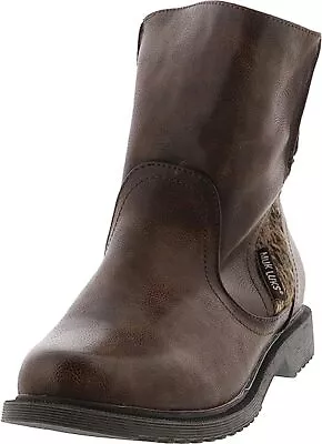 MUK LUKS Women's Dark Brown Ankle-High Water-Resistant Pull-On Boots (6) • $23.99