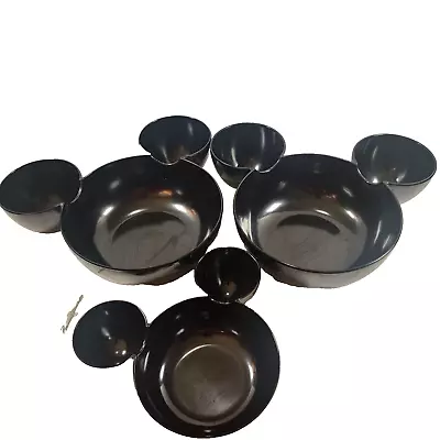 3 Disney Mickey Mouse Chip Dip Shaped Bowls - Zak! Designs 2 Large 1 Small • $59.99