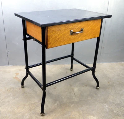 $275 • Buy VTG Industrial OLD Typewriter PRINTERS Table OAK Drawer Laptop Stand SteamPunk