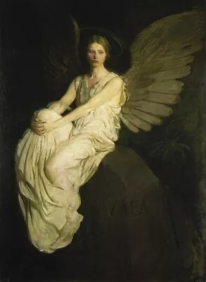 Stunning Vintage Gothic Victorian Angel Painting PrInt On Heavy Fine Art Paper • $14.95