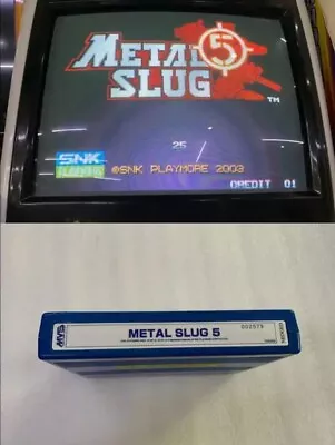 SNK Metal Slug 5 Neo Geo MVS Arcade Cart Tested  • $75