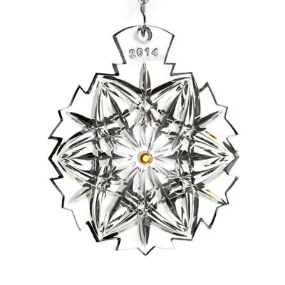 £153.17 • Buy Waterford Crystal Snowflake Ornament 2014 Wishes For Peace Mooncoin