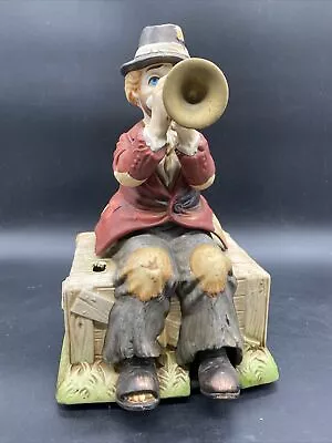 Waco Melody In Motion Willie The Hobo Clown Music Box Trumpet. Untested • $5