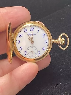 Vintage Wonderful Longines Pocket Watch Men Women Real Genuine 14K Solid Gold • $953.71