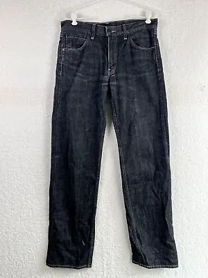 Mens Levis 503 Black Denim Jeans Straight Leg Regular Fit Size 31 X 34 • $32