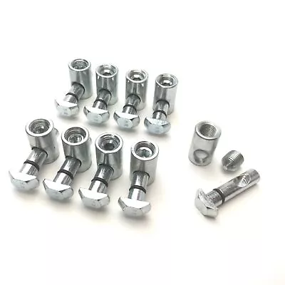 Lot Of 9 80/20 14013 Aluminum Extrusion Central Connector Horizontal Orientation • $54