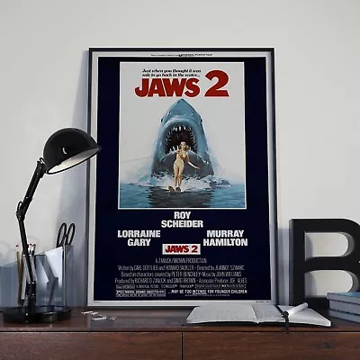 Jaws 2 Revenge Shark Movie Film Poster Print Picture A3 A4 • £4.99