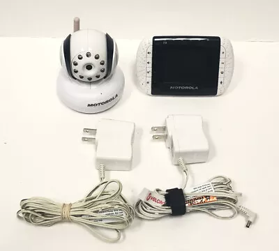 Motorola MBP 33BU Baby Monitor With 2  LCD Screen With Cords-WORKS • $19.99