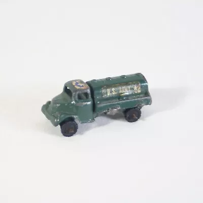 Barclay US Army Fuel Truck Metal Miniture Vintage 1.75 Inches Long Rare HTF • $29.74