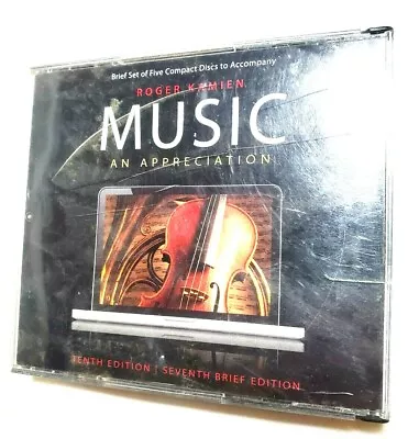 Music: An Appreciation Classical 10th Edition Textbook CD 2011 5 Discs College • $4.99