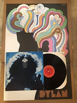 BOB DYLAN Greatest Hits LP PC 9463 With ORIGINAL MILTON GLASER POSTER • $79.99