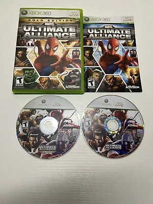 Marvel: Ultimate Alliance Gold Edition (Microsoft Xbox 360 2007) CIB Works • $124.99