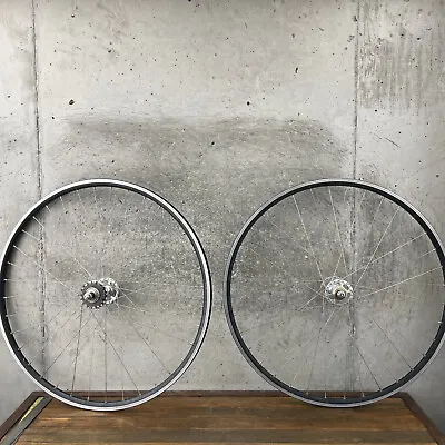 Vintage Campagnolo Record Track Wheel Set Clincher 700c Schmidtke Rims 36 Nut • $539.99