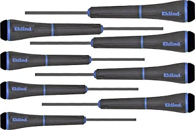 Eklind 92400 PSD Hex (allen) Precision Screwdriver - 8pc Set Metric MM 0.7-4 • $18.11