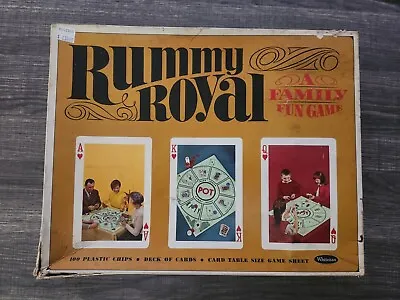 Vintage 1965 Rummy Royal Card Board Game Set By Whitman #4804! • $13.53