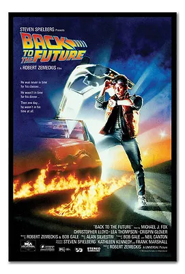 Back To The Future Poster  Black Framed Ready To Hang | OFFICIALLY LICENSED • £44.99