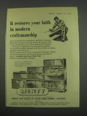 1955 Minty Combination 36N Sectional Bookcase Ad - It Restores Your Faith In • £19.29