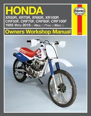 Haynes Motorcycle Repair Manual Honda XR 80 R 1985-2004 2218 HM2218 70-1016 • $36.15