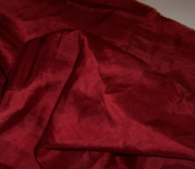 $21.99 • Buy Antique/1920 Reclaimed Lightweight DARK BRICK RED China Silk/Habotai REMNANT