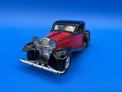 1930 Bugatti T 50  Tutone Black And Red 1/43 Scale Friction MADE IN MACAU • $12.99