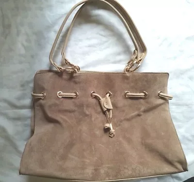 Gorgeous Tanner Krolle Suede And Leather Handbag With Rose Gold Detail • £130