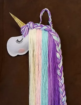 1X Unicorn Hair Bow Storage Belt Clip Barrette Holder Headband (3-5days Deliver. • $24.99