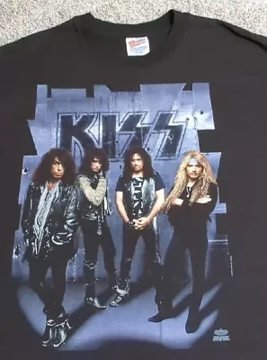 Vintage KISS  Revenge  Tour Shirt 1992 Single Stitch Made In USA Band Concert XL • $189.91