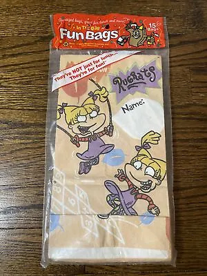 Vintage 90s Nickelodeon ‘Rugrats’ Fun Bags Paper Lunch Sack NOS • $8.99