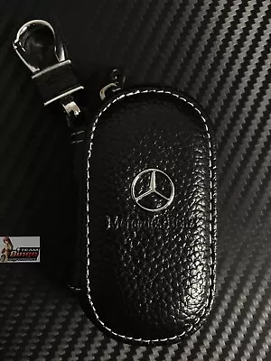 Suits Mercedes Benz & AMG Leather Key Case Key Fob Holder Australia Stock 🇦🇺 • $22.99