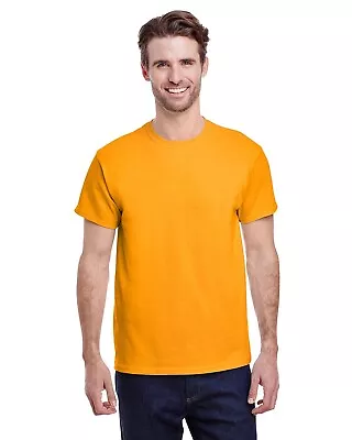 Gildan Mens G500 Solid Heavy Cotton Plain Short Sleeve Blank Casual T-Shirt • $7.51