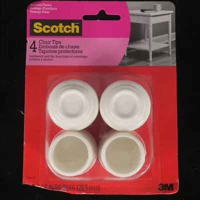 Scotch 4pk Rubber Chair Tips White SP606-NA • £4.82