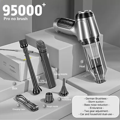 $29.44 • Buy Powerful Electric Cordless Car Vacuum Cleaner Handheld Air Blower Duster Dry Wet