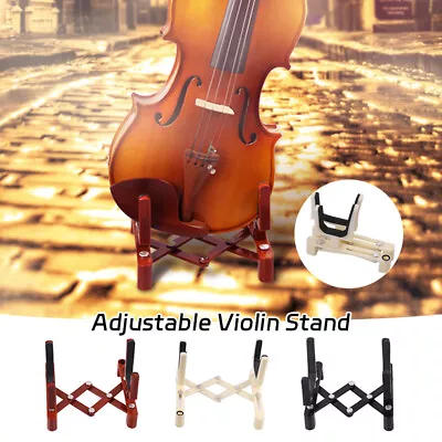 Adjustable Violin Stand Holder Foldable Retractable Instrument Fiddle Bracket • $15.03