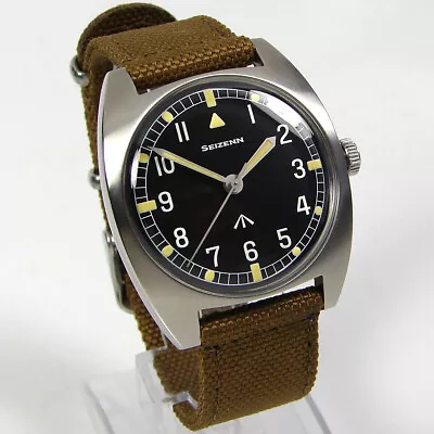 SEIZENN (Merkur) Vintage Military W10 Homage 38mm Hand Winding Watch • $111.90