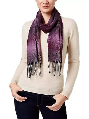 CEJON Womens Purple Fringed Lightweight Scarf • $0.99