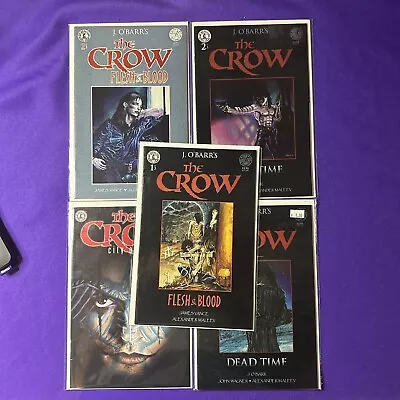 The Crow Kitchen Sink J. O’Barr Comic Lot Of 5 Books Flesh Blood Dead Time NM • $30