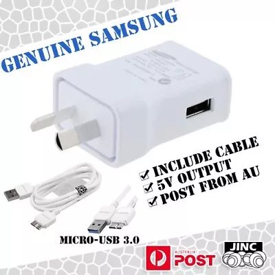 Original Genuine Samsung Galaxy Note Pro 12.2 SM-P900 P905 WALL CHARGER + CABLE • $29.95