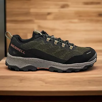 Merrell Men Speed Strike Hiking Shoes Running Trail Sneakers Green Olive NEW • $54.99