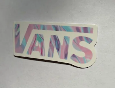 VANS Off The Wall 3” Inch Skateboard Sticker Pink Tie Dye Waterproof Decal • $3.99