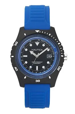 Nautica Mens Analogue Quartz Watch With Rubber Strap NAPIBZ002 • £42.64