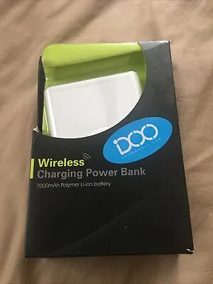 DIO Idoworld Wireless Charging Power Bank 7000 MAh Polymer Li-ion Battery White • $3.99