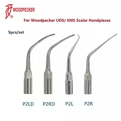 5PCS Woodpecker Dental Ultrasonic Scaler Tip Periodontic P2L P2R P2LD P2RD EMS • $49.99